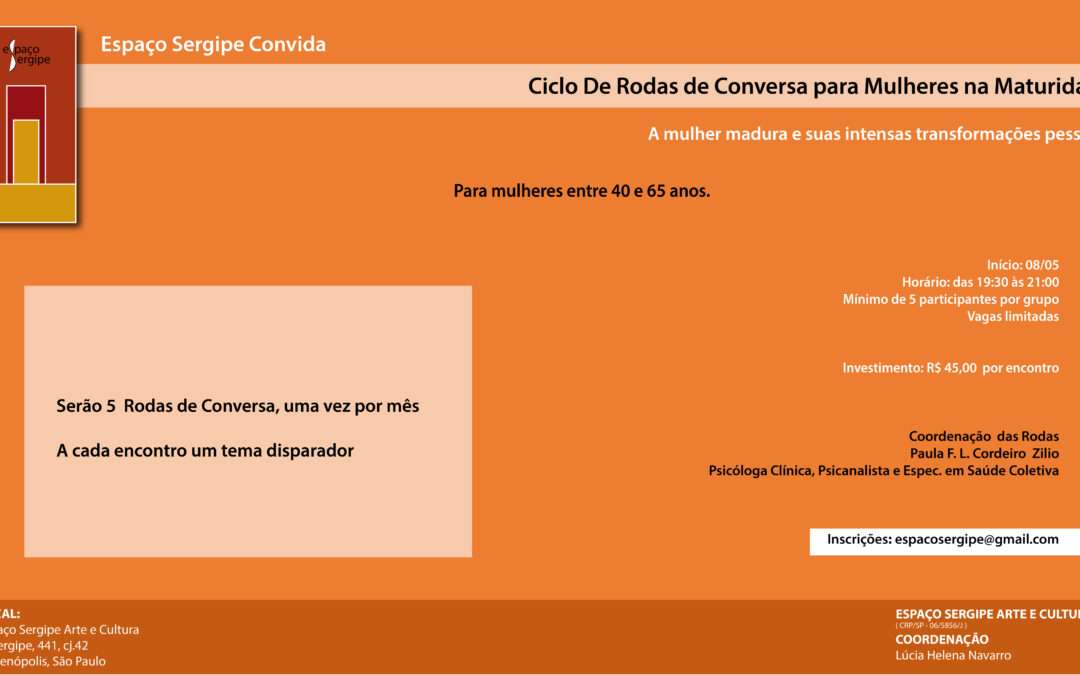 Ciclo de Rodas de Conversas para Mulheres 2018