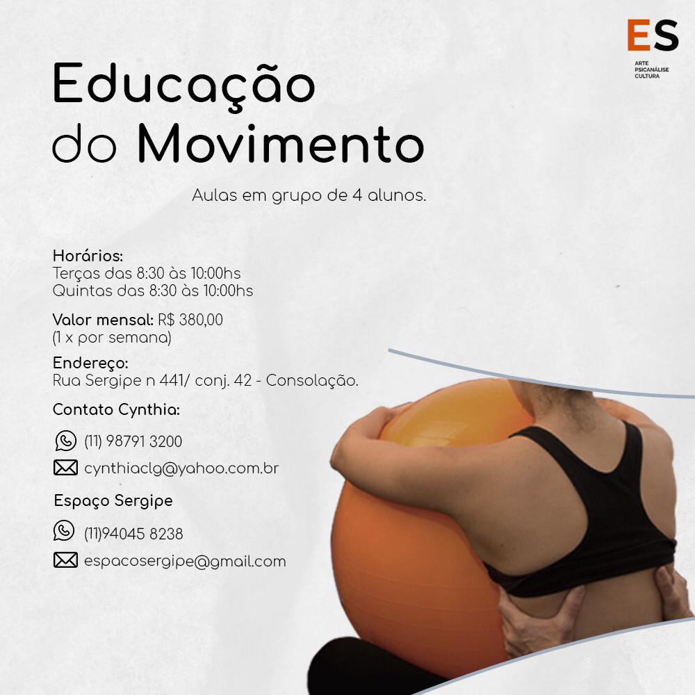 Aulas de Educação do Movimento com Cynthia Garcia