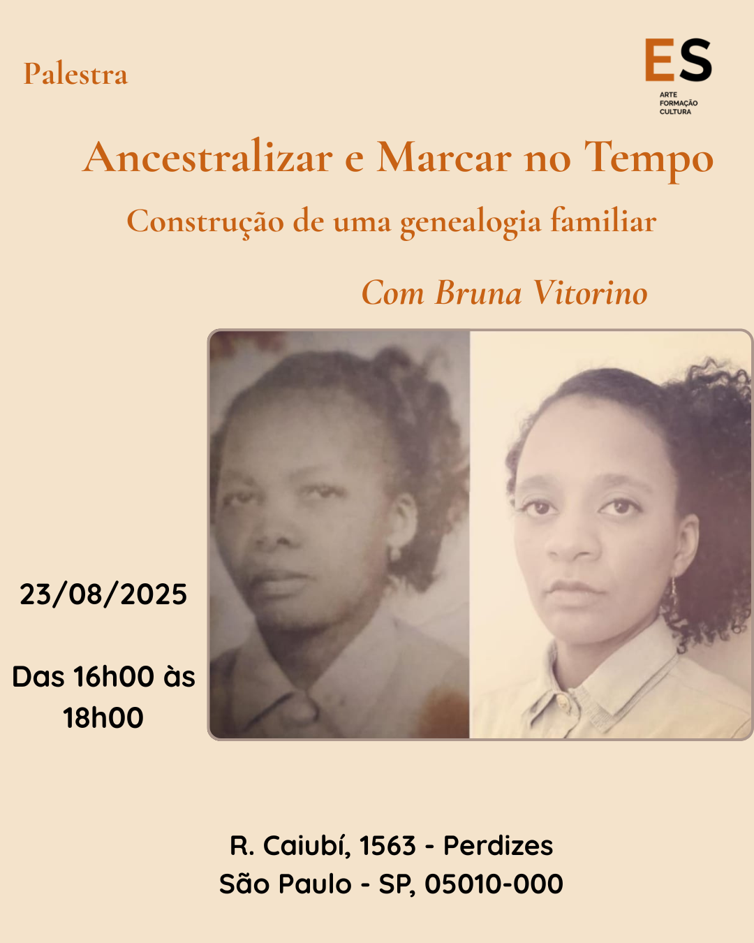 Palestra Ancestralizar e Marcar no Tempo